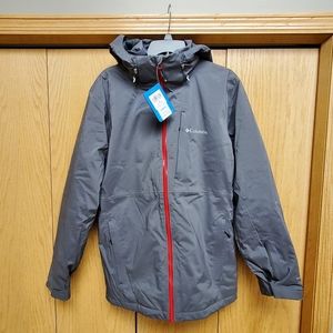 Colombia Powder Mountain Ski/Snowboard/Winter Jacket (Men's Medium) - Gray